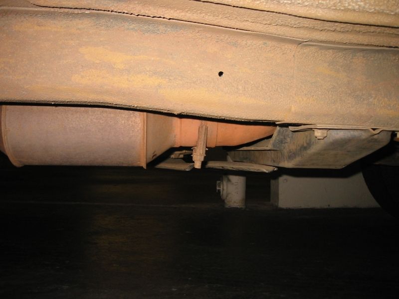 Transfer case skid from passenger side.