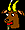 1968 Ford Mustang - A pixelated cartoon goat's head is depicted with yellow horns and a friendly expression against a dark background.