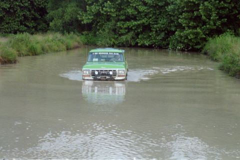 1978 Ford Bronco - in the pond at witc