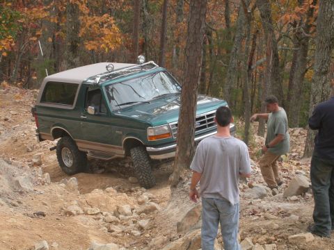 1990 Ford Bronco - Marauder lining up to take Daniel the hard way.