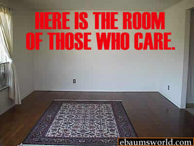 1968 Ford Mustang - Room interior with a rug and large red text on the wall.