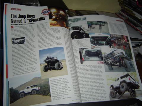 1989 Ford Bronco - This modified Ford Bronco is featured in a magazine article about off-roading.