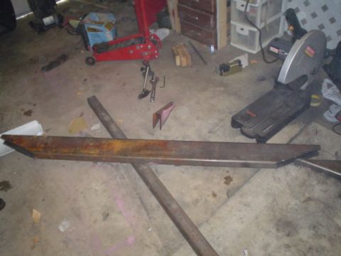 1981 Ford Bronco - Cut the corners off of my 2" x 6" x 1/4 tube. My chop saw was barely big enough.