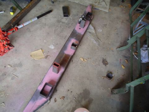 1981 Ford Bronco - Also picked up 2 feet of 1x3" tube for my clevis's. Cut them down to 5" so they will go all the way threw the 2" thick bumper, welded to a…
