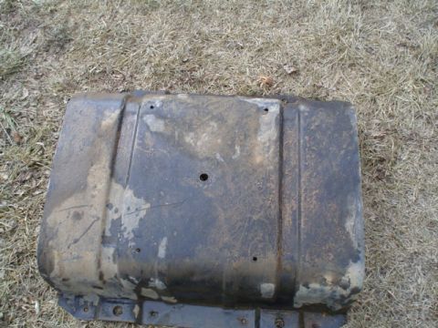 1981 Ford Bronco - drilled a couple of holes in the corners to help drain stuff out. Shoulda gone bigger but My 3/4" drill bit was in my buddy's garage