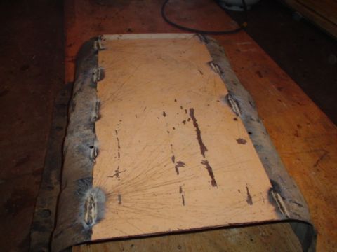1981 Ford Bronco - skid plate reinforcement, not good for rocks, but a lot stronger then it was. Pretty good for free and only having to cut a little off the…