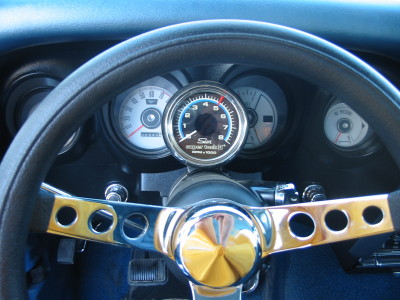 1970 Ford Mustang - This is a picture of the white faced gauges I installed in my car.