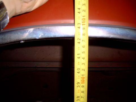 1991 Ford Bronco - The rear (ground to top of fender) is 42-1/4"