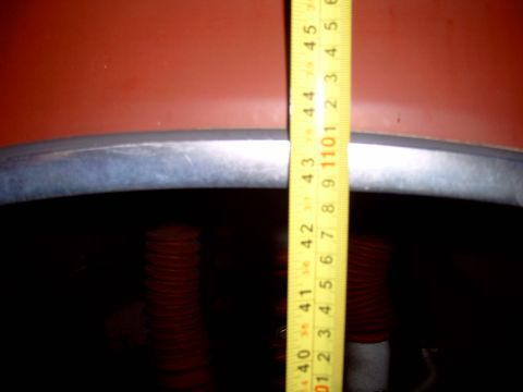 1991 Ford Bronco - The front (ground to top of fender) 42-3/4".