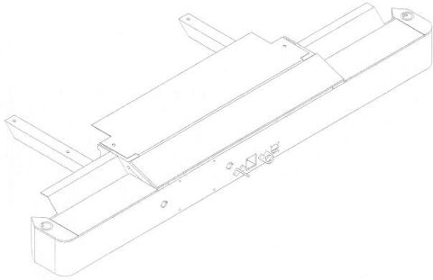1983 Ford Bronco - My rear bumper in perspective from above. It attaches by the original bumper frame bolts, plus 3 more on each side for the hitch load-distr…