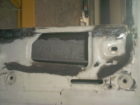 1990 Ford Bronco - better shot of latch access hole