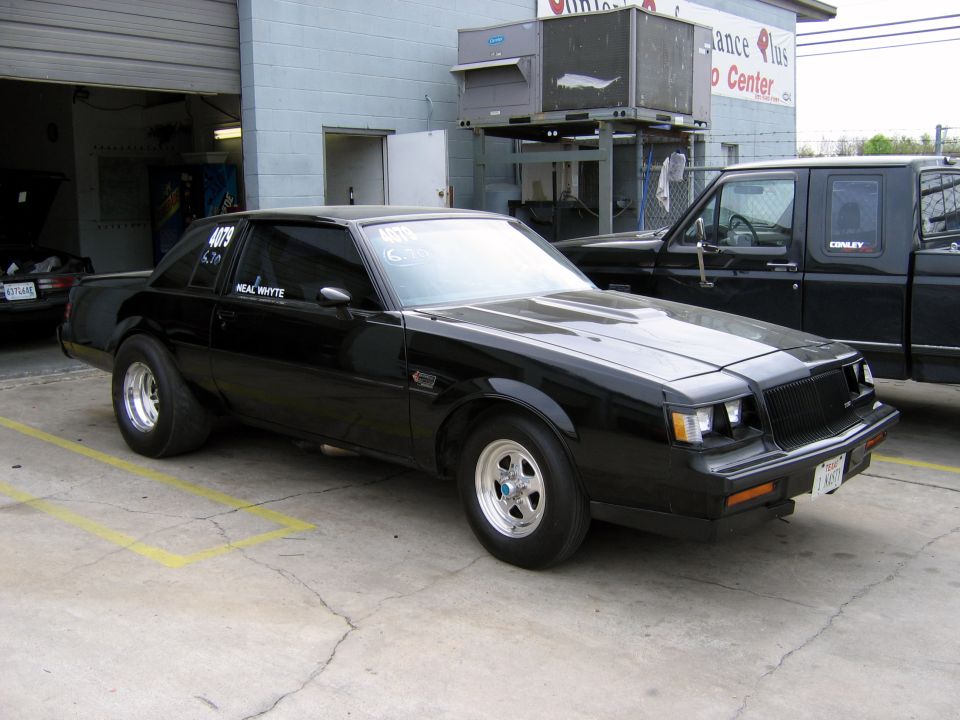Black coupe with racing slicks and number 4079 on window