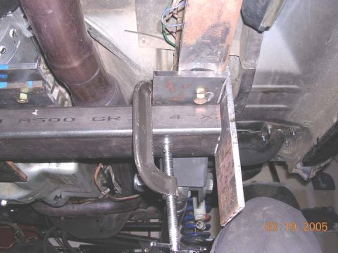 1994 Ford Bronco - how it will mount to the frame.