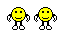 1968 Ford Mustang - A pair of simple, pixelated smiley face graphics are mirrored side-by-side.