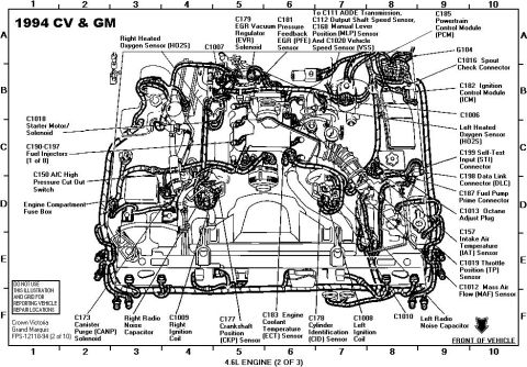 1994 Ford Crown Victoria - Engine Components 94 EVTM