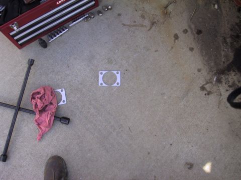 1983 Ford Bronco - spacer to fill gap left by backing plate