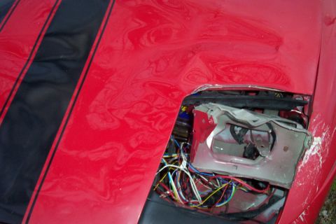 1993 Ford Probe - hit a deer going about 70.. they totaled it out