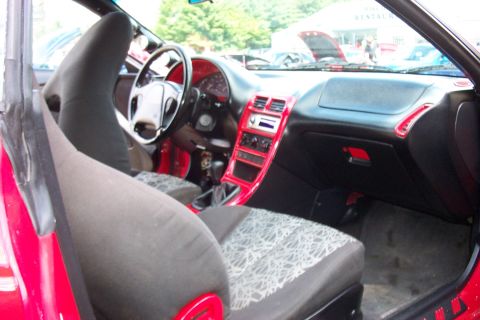 1993 Ford Probe - Interior view of a 1993 Ford Probe, showing the dashboard, seats, and center console.