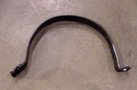 2002 Ford Excursion - A black metal bracket is shown against a concrete background.