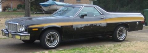 1975 Ford Ranchero - Left front quarter view.