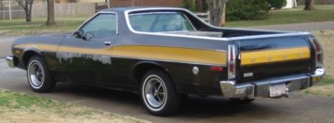 1975 Ford Ranchero - Left rear quarter view.