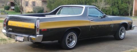 1975 Ford Ranchero - Right rear quarter view.