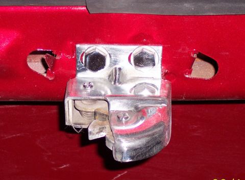 1960 Ford Falcon - This is not chromed its just sanded and polished stock steel latch.