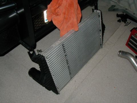 2002 Ford Excursion - Intercooler cleaned up and ready to be re-installed