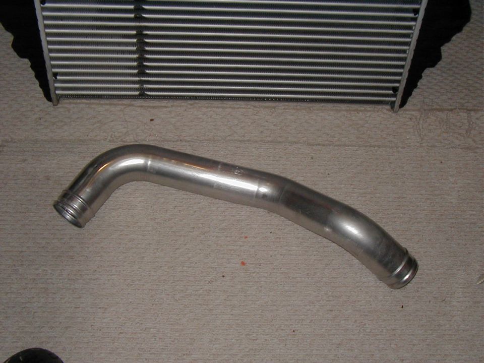 Right side charge tube cleaned up and ready to be re-installed