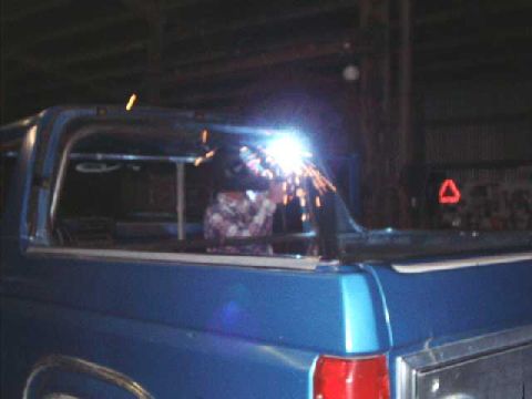 1984 Ford Bronco - Tacking roof hoop to main hoop