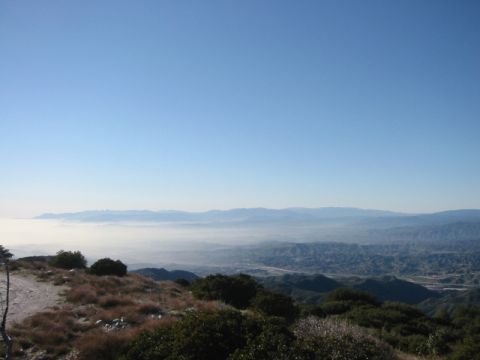 2000 Jeep Cherokee - View from the Santa Clara Divide road looking SW.