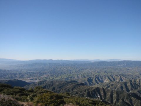 2000 Jeep Cherokee - View from the Santa Clara Divide road looking NW.