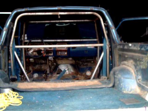 1984 Ford Bronco - cab portion of cage