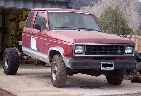 1986 Ford Ranger - 3/24/05: I was thinking about cruising around town like this and picking up chicks