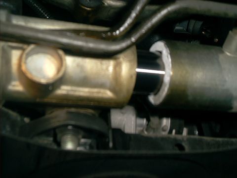1990 Ford Bronco - busted housing. it was hit hard enough to move the vehicle about 2 feet sideways at dead stop.