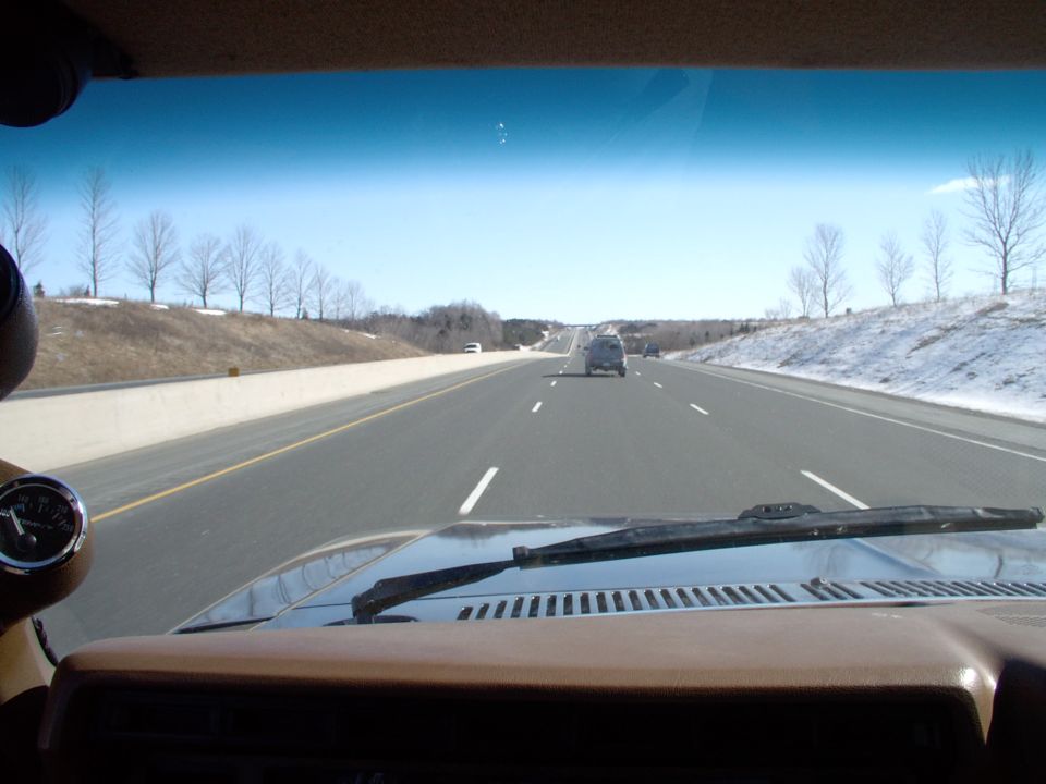 On the way back from Toronto about Coburg at @ 80 mph no cruise, still busted !!!!