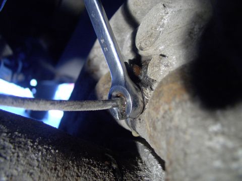 1986 Ford Bronco - Now last night you already saturated the brake line fittings with penetrating oil so they'll crack loose and spin out perfectly, right ?