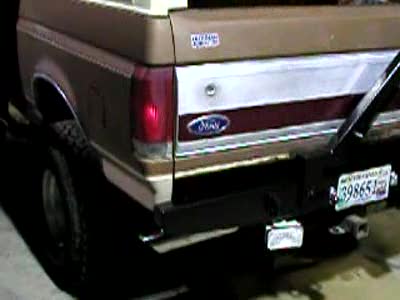 1988 Ford Bronco - From the rear exhaust