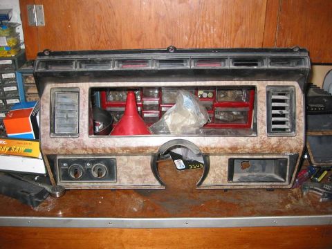 1985 Ford Bronco - Original guage panel. I didn't cut this one up, but this is what the one I used started out looking like(Minus the vents.)