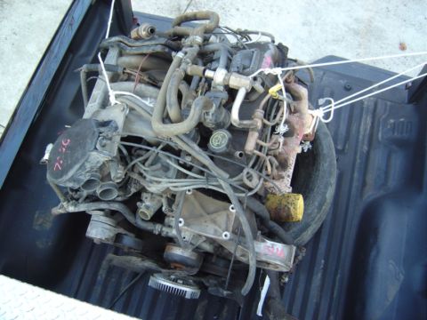 1986 Ford Bronco - This is a Ford V8 engine, likely removed from a vehicle for repair or replacement.