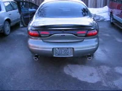 1999 Ford Taurus - Video of my new exhaust after just installed, from outside the car, and inside driving down the road.