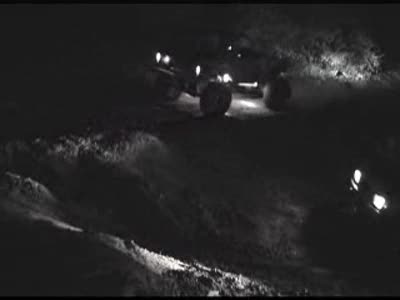 1998 Jeep Wrangler - Travis at night at the end of the jungle trail
