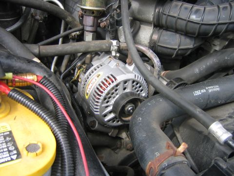 1995 Ford Bronco - Bolted back in and working great. This will also allow for my electric fans in the future.