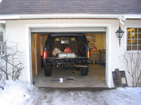 1986 Ford Bronco - can't get much tighter in that garage :)