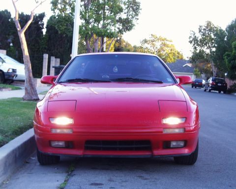 1989 Mazda RX-7 - FTP to Daytime driving lights. Now the soccer mom in the excretion can see me when she tries to run me over.