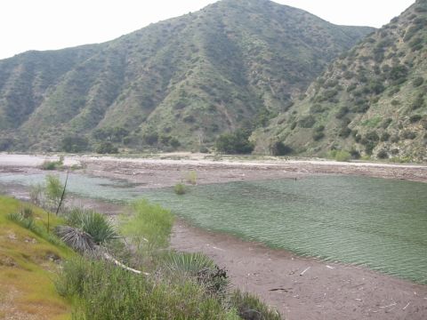 2000 Jeep Cherokee - Main road north of the bridge, looking towards the OHV area entrance.