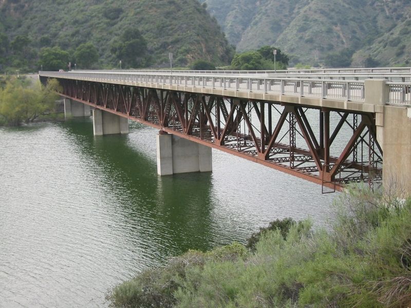 Bridge viewed from the east canyon vista point.