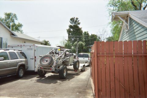 1990 Ford Bronco - Back at the shop unloading.
