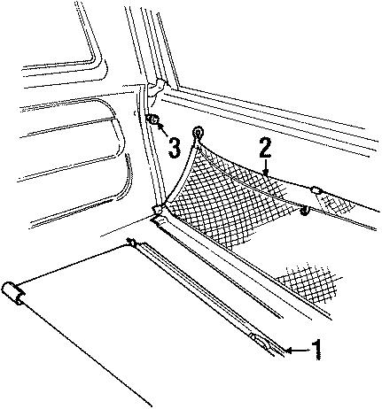 1983 Ford Bronco - Cargo Cover & Tailgate Net for Bronco IF THE IMAGE IS TOO SMALL, click it.