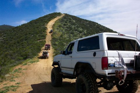 1996 Ford Bronco - 'Zilla getting courage for the 2nd hill! (j/k)
